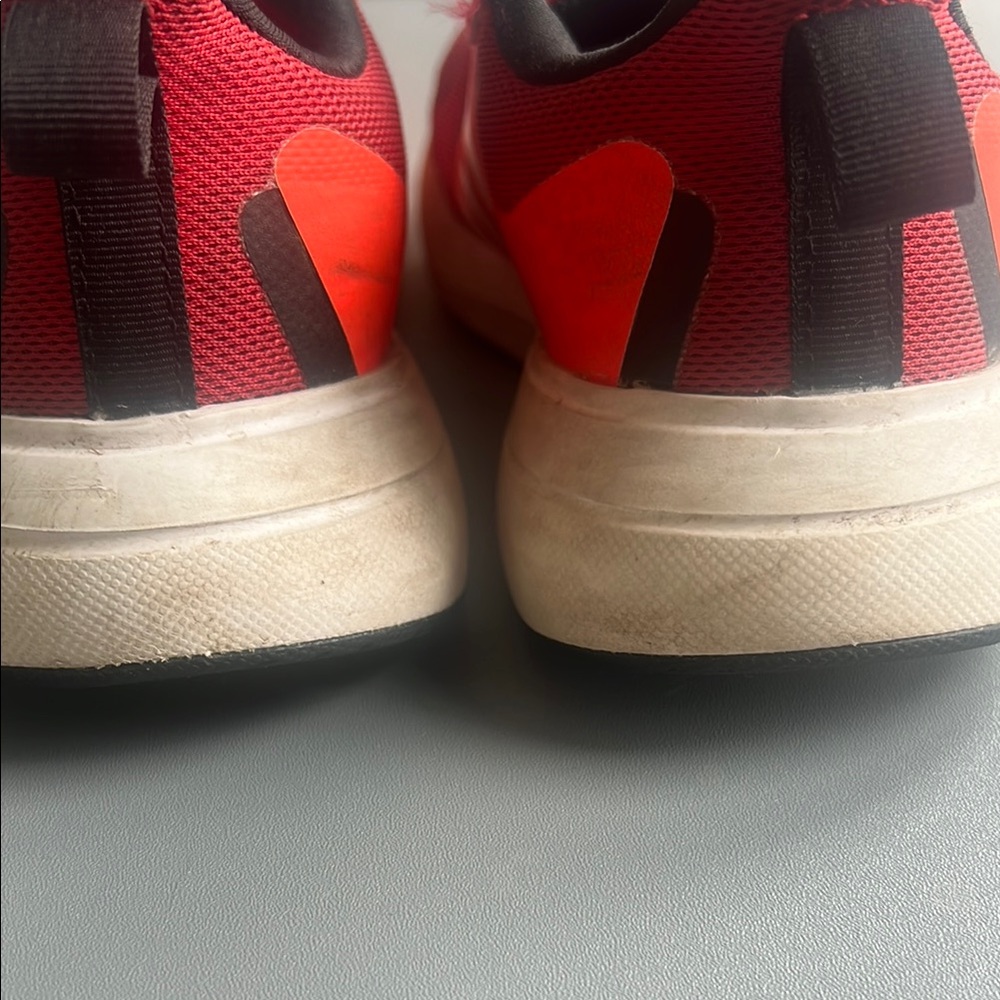 Adidas Red and White Sneakers - Picture 4 of 7
